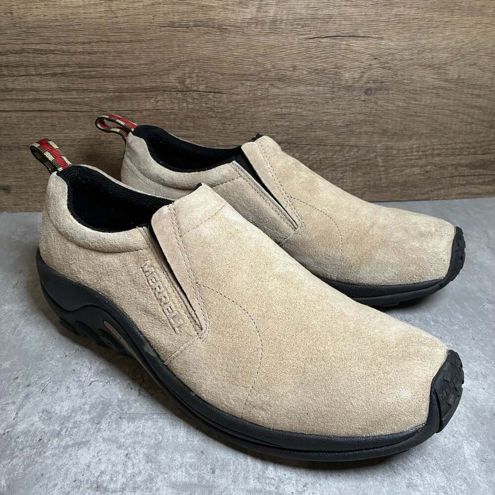 Merrell Jungle Moc Slip-On Shoes Tan Suede Men's 13 US